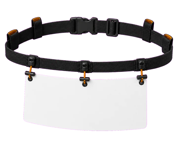 Võistlusnumbrivöö — 3D-tooteillustratsioon